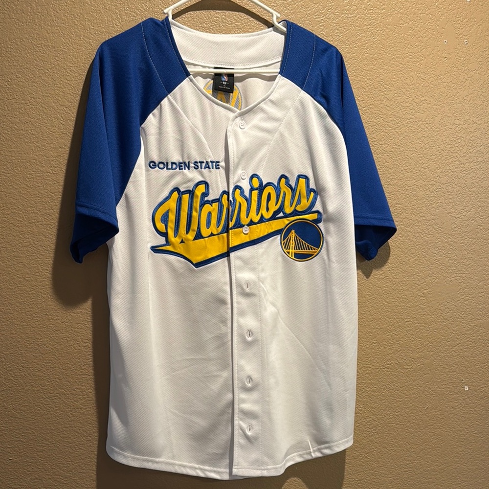 Golden State Warriors Blue and White Jersey